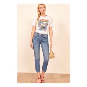 Reformation Julia high crop cigarette Jean